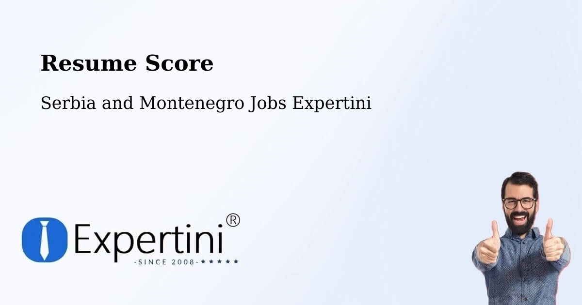 Resume Score & Job Description Match Tool – Lappe - Serbia and Montenegro Jobs Expertini